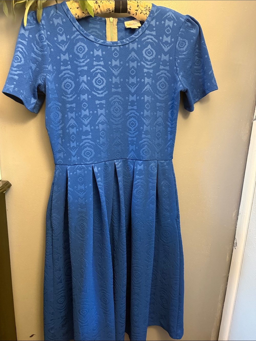 LuLaRoe blue dress